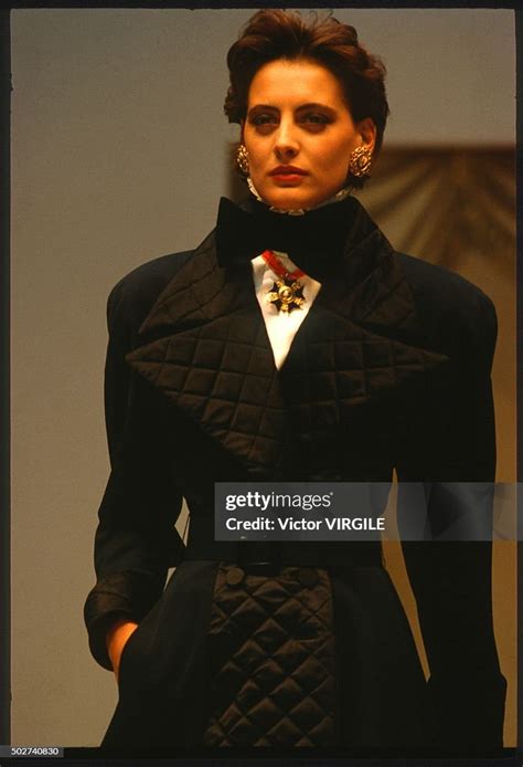 Inès de La Fressange in CHANEL Fall/Winter 1986 Haute